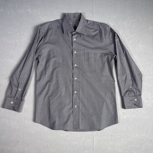 Lacoste Other - Canali Dress Shirt Men Gingham Sz 16/41 Casual Office‎ Business Career